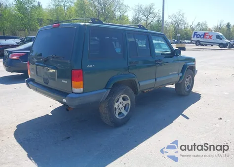 2000 Jeep Cherokee Sport из США, поврежденный, VIN 1J4FF48S2YL253251